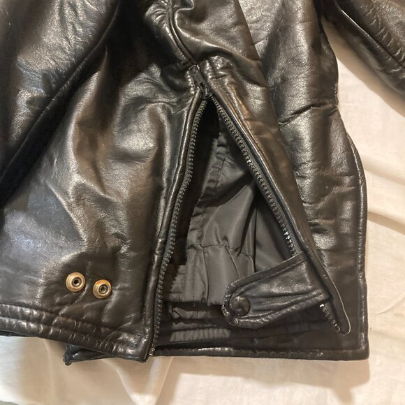 Vtg marine army military black anchor buttons officer soldier sailor mens jacket - Picture 4 of 9